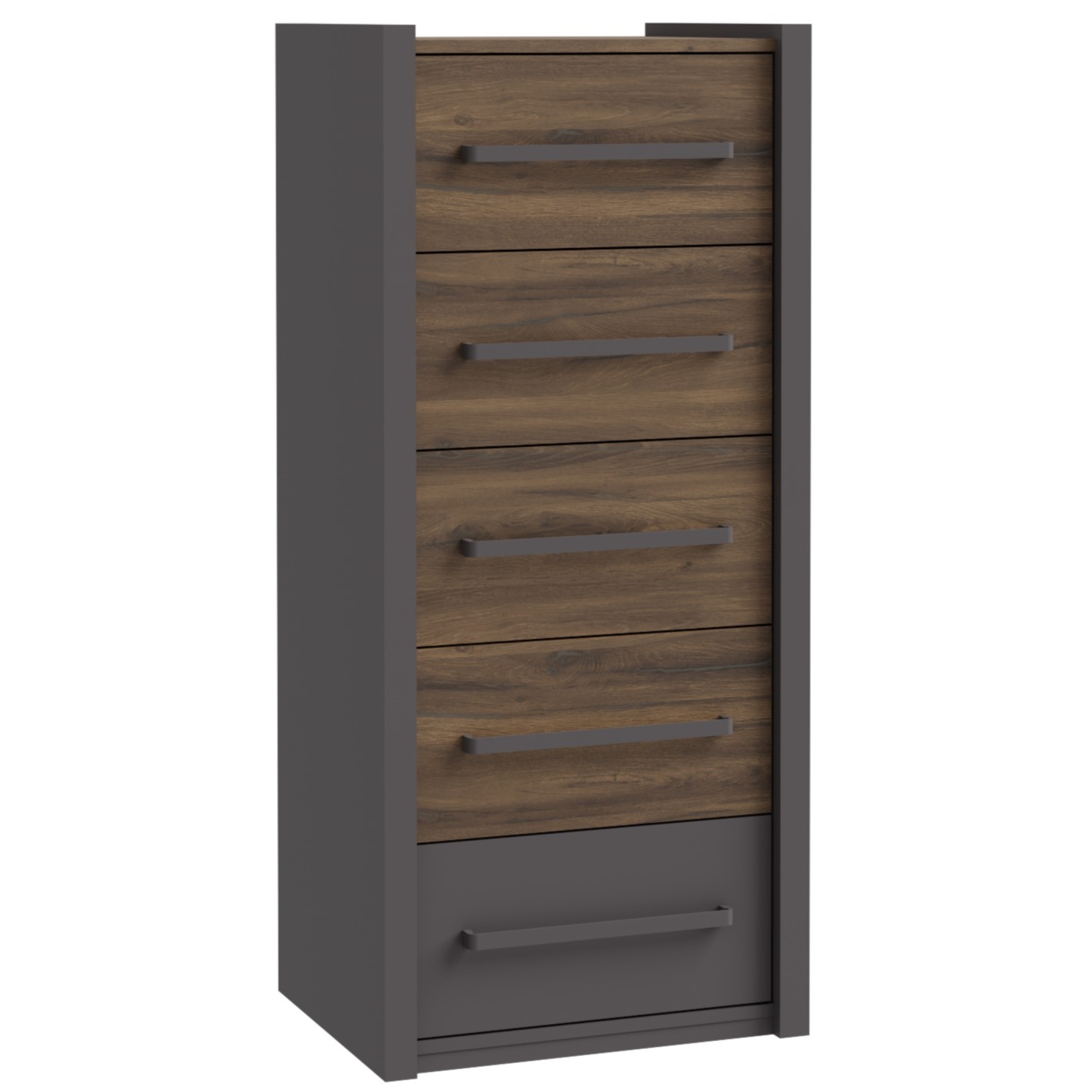 Chest PEMBURY dark oak+grey DLCK217-M777