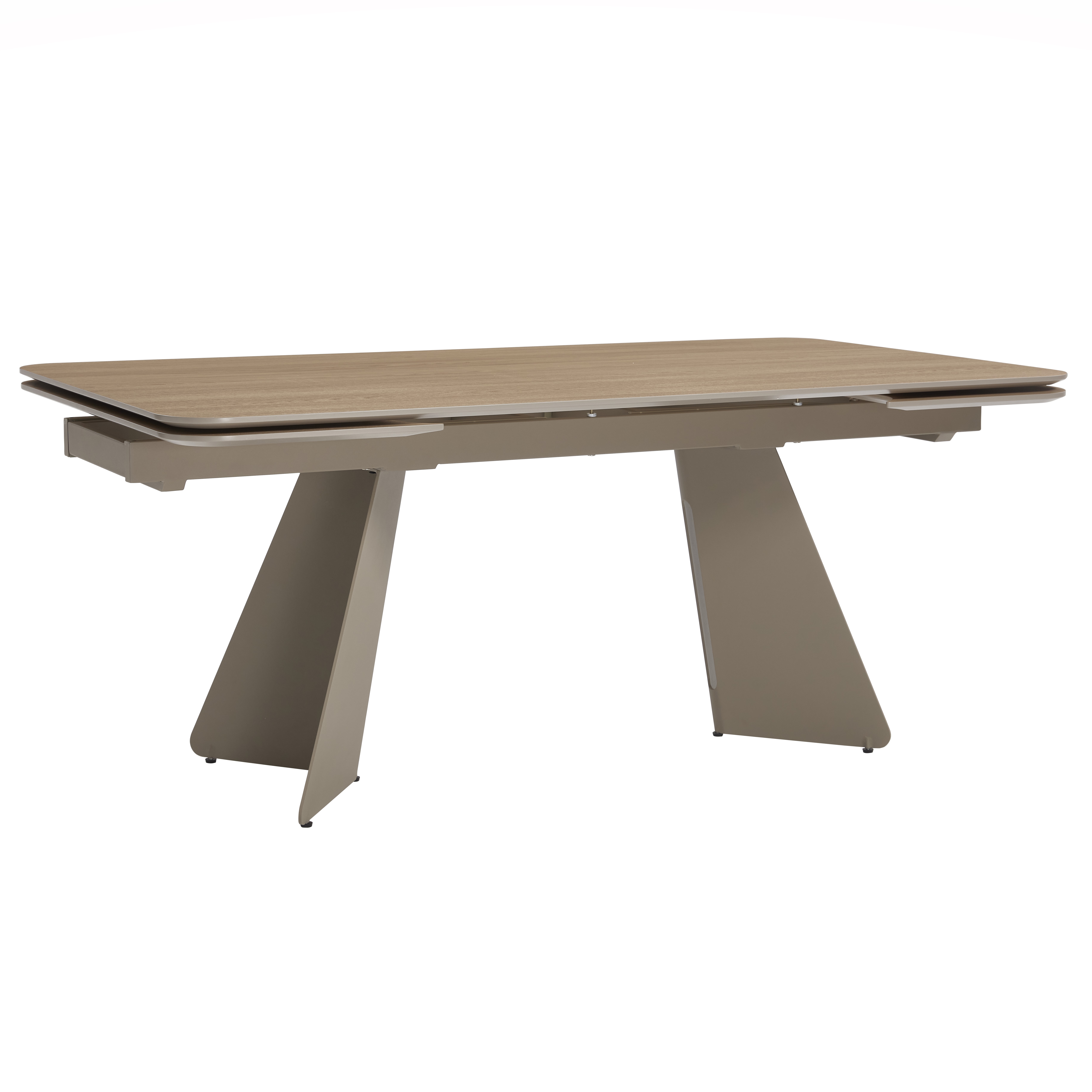 Extendable table LINIOS 180-260x90x76 cm brown